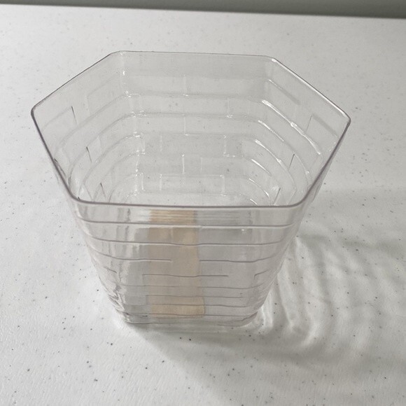 Longaberger 2001 Measuring Basket 5" Swing Handle Plastic Liner Hope Charm - Picture 9 of 15